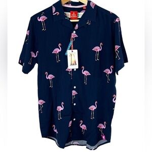 Free Planet Men’s Hawaiian Style Shirt Size M